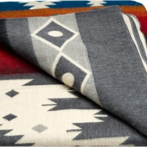 Alpaca Wool Blanket XXL | Breathable Hypoallergenic Ultra Soft | Large Warm Traditional Handmade | 85 x 80 inches | Non Scratchy or Itchy | Double Sided | Thin and Lightweight.